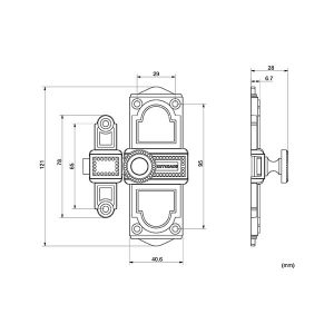CHỐT CỬA HUY HOÀNG HC 01
