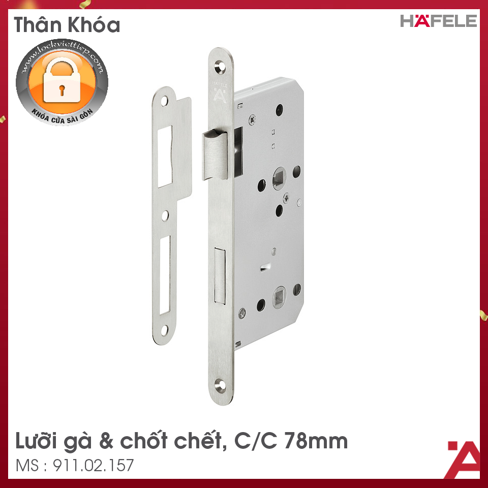 Thân Khóa Chốt Cứng Hafele 911.22.490